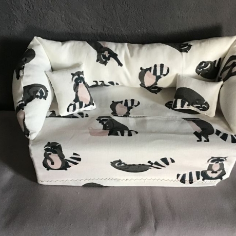 Deko-Sofa Kosmetikbox Sofa Taschentücherbox Sofa - Waschbär