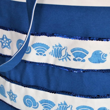 Badetasche/Strandtasche/Saunatasche/Shopper/blaue Tragetasche 