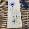 Lesezeichen Holz - Wildblume blauer Mohn - Männergeschenk