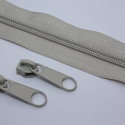Reißverschluss natur & Zipper 5 mm natur beige Endlos-Ware