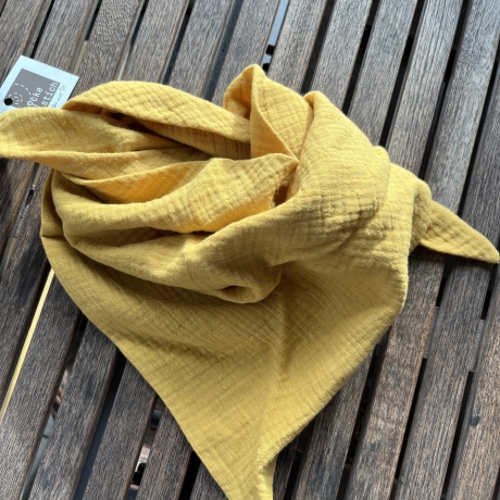 Dreieckstuch aus Musselin zum Knoten - Schal - Halstuch