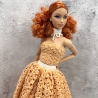 Handgehäkeltes Outfit für 11,5-Zoll-Modepuppen (Barbie, Steffi)