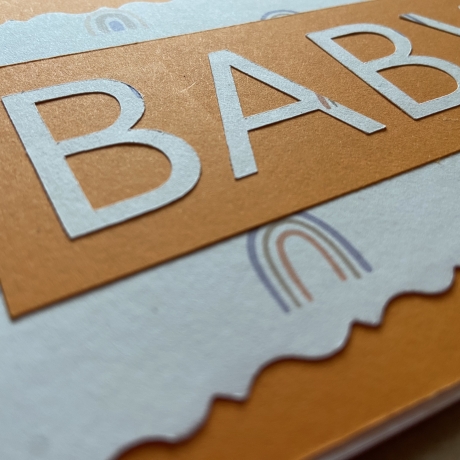 Babykarte - Geburtskarte - Glückwunschkarte