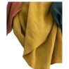 Musselintuch XXL/135x135 cm 3 Farbig Schal Tuch Damen