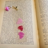 Lesezeichen - Acryl - Herzen - pink rot rosa - Valentinstag