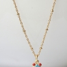 Kette Charm Koi Fisch vergoldet mit Emaille