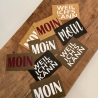 Labels zum Aufnähen SnapPap veganes Leder mit Handmade Plott
