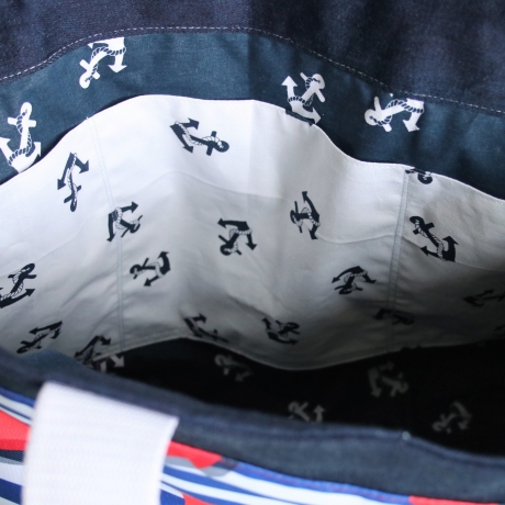 Strandtasche/Badetasche/Shopper/Tragetasche/Yogatasche/ Maritim