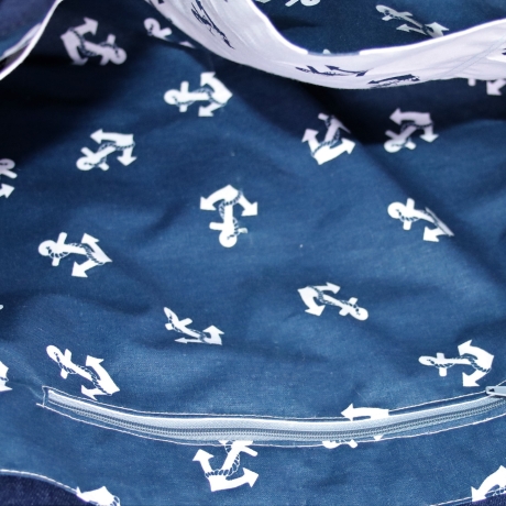 Strandtasche/Badetasche/Shopper/Tragetasche/Yogatasche/ Maritim