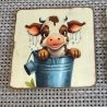 Untersetzer - Türschild - süßes Kälbchen - Deko - Kinderzimmer