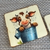 Untersetzer - Türschild - süßes Kälbchen - Deko - Kinderzimmer