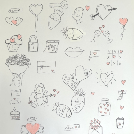 Sketch notes Valentinstag 