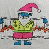 Stickdatei Kugeldealer Solo Weihnachtsmann mit Kugeln ab 10x10cm