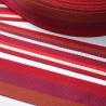 Gurtband 40 mm Streifen bordeaux rot gestreift Streifen-Gurtband