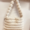 Handmade kuschelweiche Tasche in beige weich kuschelig Handtasche