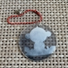 Taschenanhänger Deko - Äffchen & dunkelblauer Hintergrund & Kette