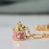 Kette Charm Karussell vergoldet mit Emaille