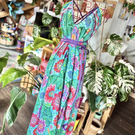Spucktuchkleid aus Bio Musselin Einheitsgröße S-L