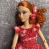 Rotes Puppenkleid und Zubehör für 1:6 Puppen (Barbie, Steffi)