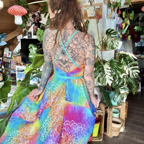 Spucktuchkleid aus Bio Musselin Einheitsgröße S-L