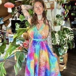Spucktuchkleid aus Bio Musselin Einheitsgröße S-L
