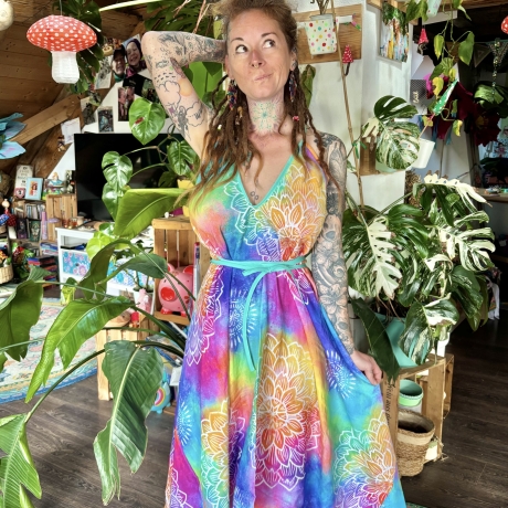 Spucktuchkleid aus Bio Musselin Einheitsgröße S-L
