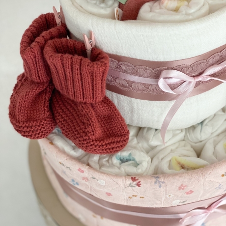 Windeltorte little bird zur Babyparty oder Geburt