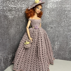 Puppenkleid und Zubehör für 1:6 Puppen (Barbie, Steffi)