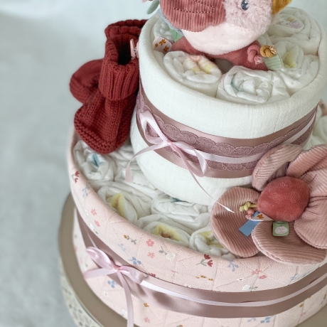 Windeltorte little bird zur Babyparty oder Geburt