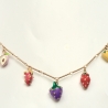 Halskette Obst Charm Früchte Food Frauen bunter mediterran