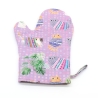 Topfhandschuhe 2er Set – Lila,, Geschenk für Katzenfans,Baumwolle