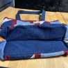 Einzigartige Handtasche aus Jeans und Baumwolle  upcycling) - 5 -