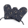 Topfhandschuhe Katzen 2er Set – Baumwolle, Hitzeschutz, Lila,  