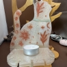 Handmade Wandteelichthalter in Katzenform Neu Resin 