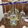 Sekt/Weinflaschenhalter Neu Platz für 5 Gläser Handmade 