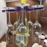 Sekt/Weinflaschenhalter Neu Platz für 5 Gläser Handmade 
