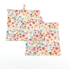Topflappen Blumenwiese 2er Set 19x19 cm – Katzen Geschenkidee
