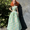 Kleid für Puppen (Barbie, Steffi), grün