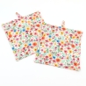 Topflappen Blumenwiese 2er Set 19x19 cm – Katzen Geschenkidee
