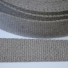 Gurtband Baumwolle recycelt 30 mm leinengrau