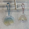 Taschenanhänger oder Deko - Pastell Regenbogen - rund 4,5 cm