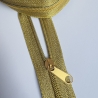 10x Zipper gold GELB-gold Schieber 5 mm Schiene 