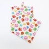Topflappen Katzenköpfe 2er Set – Bunte Baumwolle Geschenk  Katze 