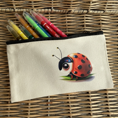 Federmäppchen - Stiftetasche - Krimskramstasche - Marienkäfer