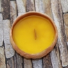 Knisterkerze aus reinem Bienenwachs in Kunsthandwerk (reserviert)