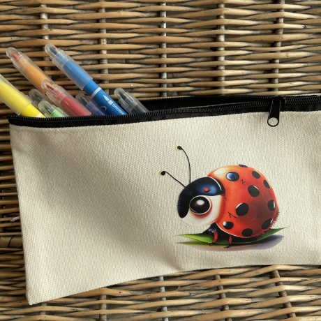 Federmäppchen - Stiftetasche - Krimskramstasche - Marienkäfer