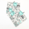 Topflappen Katzenmotiv 19x19 cm – Küchendeko Türkis Grau Geschenk