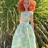 Kleid für Puppen (Barbie, Steffi), grün