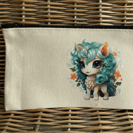 Federmäppchen Stiftetasche - süßes Einhorn - Geschenk für Kinder