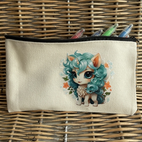 Federmäppchen Stiftetasche - süßes Einhorn - Geschenk für Kinder